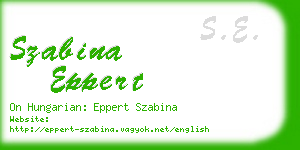 szabina eppert business card
